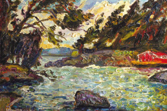 Ветреный день на озере (из серии «Шведские этюды»). Холст, масло. 60х80